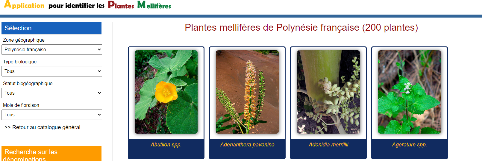 Calendrier de floraison | CAPL